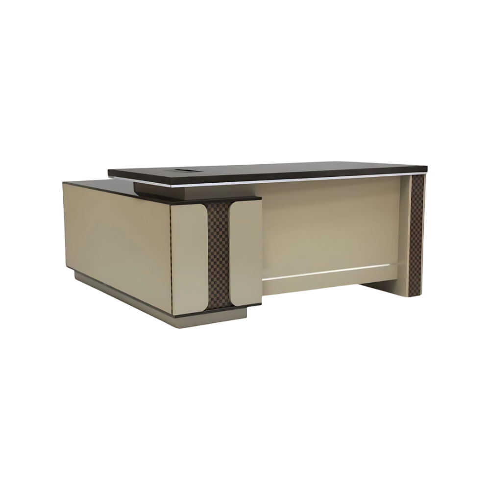 Jassper Executive Wooden L shape 160 CM office Desk Table with 3 Drawers