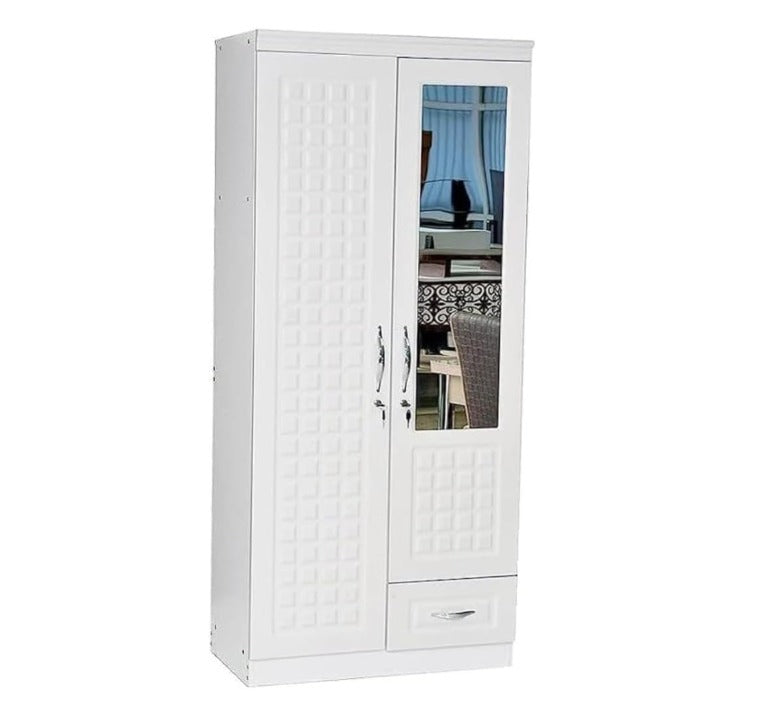 2 door wardrobe with a mirror 