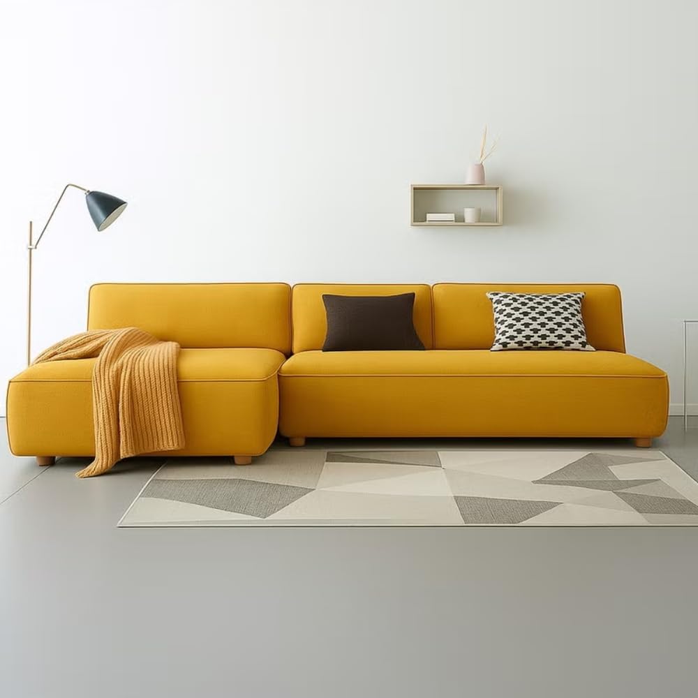 Velmora Modern L-Shaped Sectional Sofa with Deep Seating