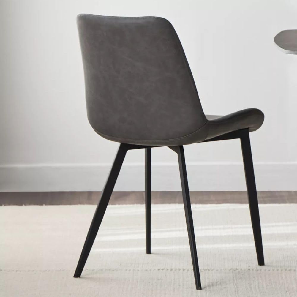 Jassper Dining Table 4 seater Marbel Top Table with Pu Leather Chairs 1+4