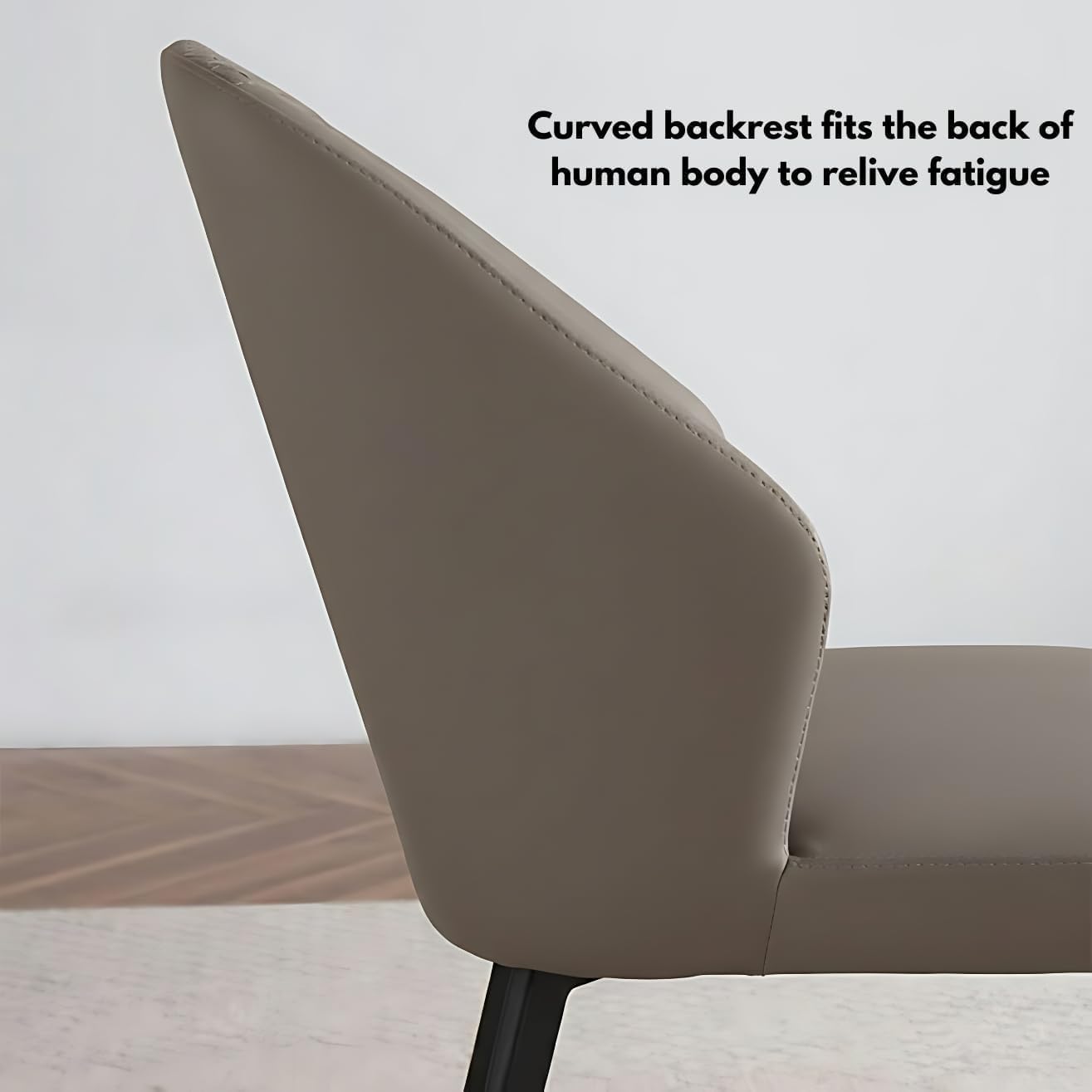 Dining Table 6 seater Marbel Top Table with Pu Leather Chairs 1+6 Grey Color