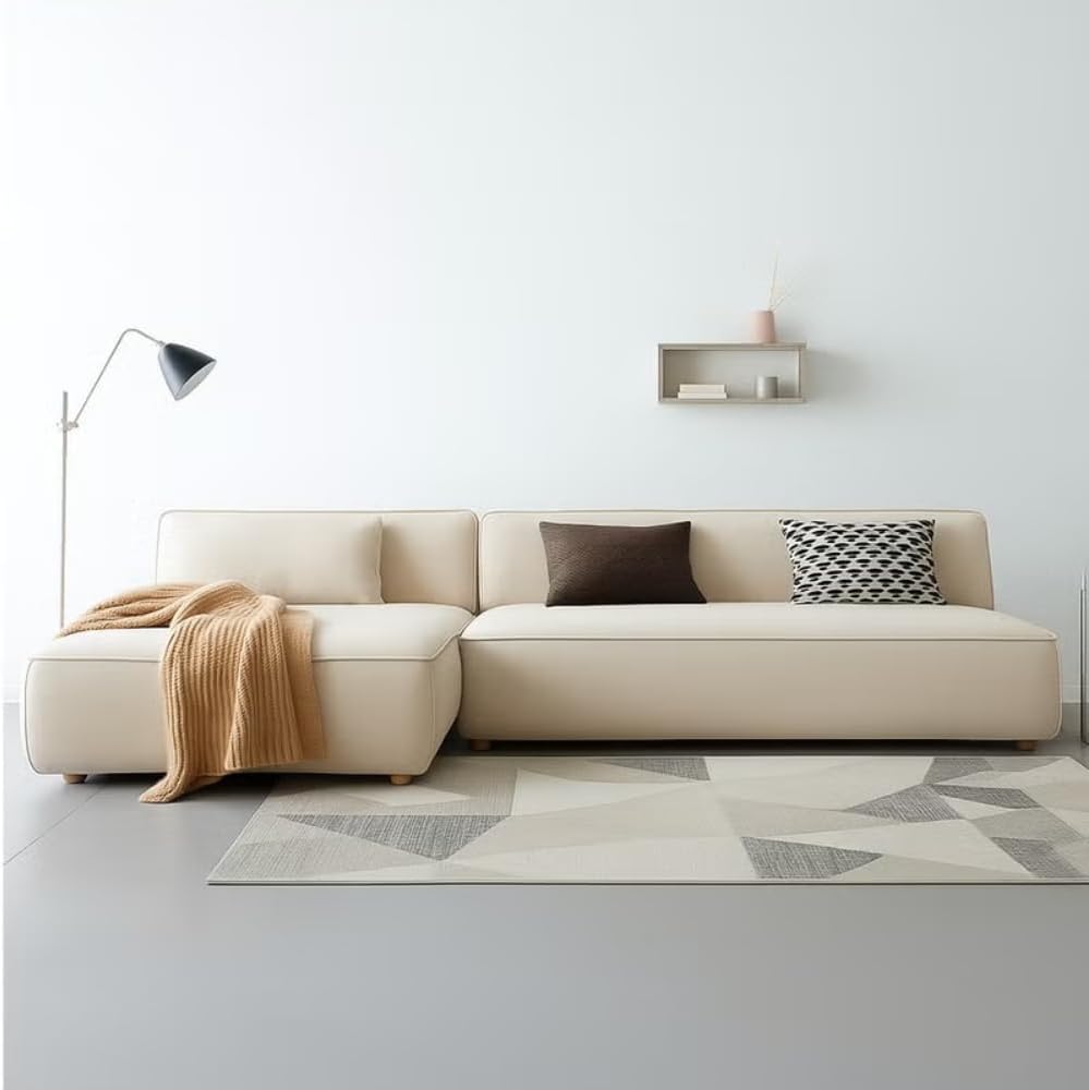Velmora Modern L-Shaped Sectional Sofa with Deep Seating