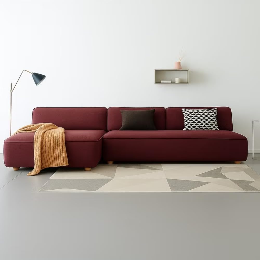 Velmora Modern L-Shaped Sectional Sofa with Deep Seating