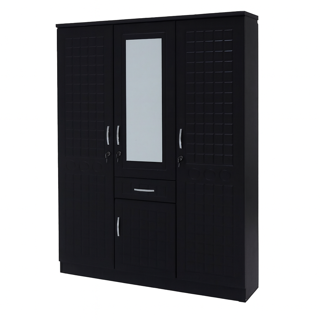 3 door wardrobe with mirror
