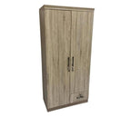 Orviston 2 Door Wooden Wardrobe With Lockable drawer