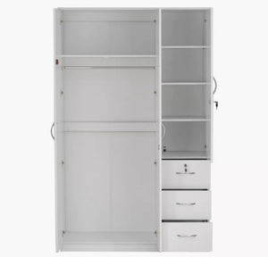 3 door wardrobe