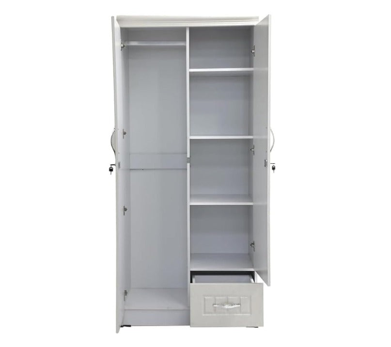 2 door wardrobe with a mirror 