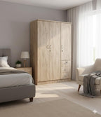 3 door wardrobe