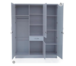 3 door wardrobe with mirror