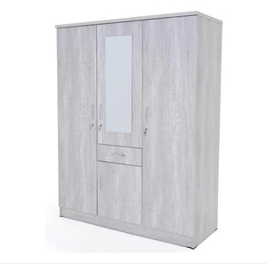 3 door wardrobe with mirror