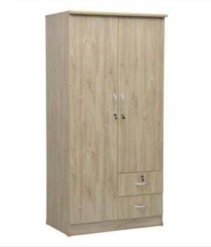 2 door wardrobe with 2 drawers