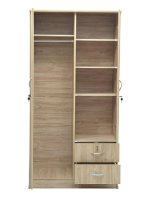 2 door wardrobe with 2 drawers