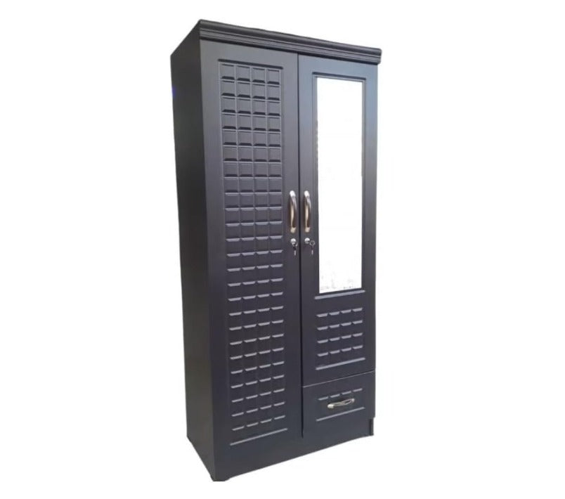 2 door wardrobe with a mirror 