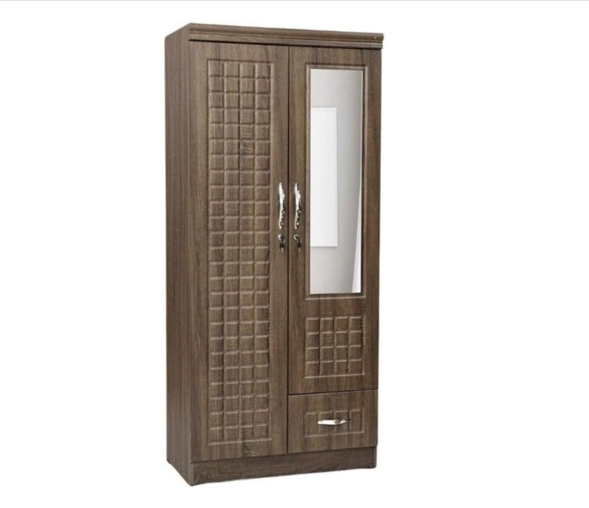 2 door wardrobe with a mirror 